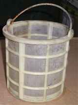 Custom made Polypropylene small parts baskets used for acid treating parts. Custom made Polypropylene small parts baskets used for acid treating parts.